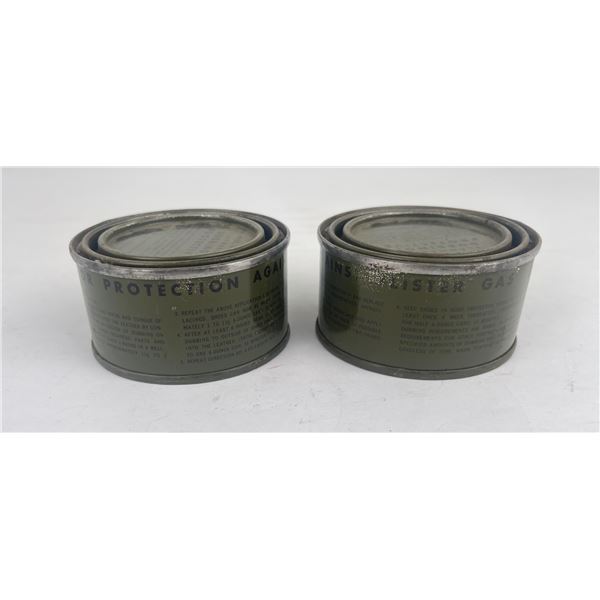 Lot of 2 US Army Boot Dubbing Grease