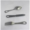 Image 3 : WW2 Set of US Mess Kit Utensils