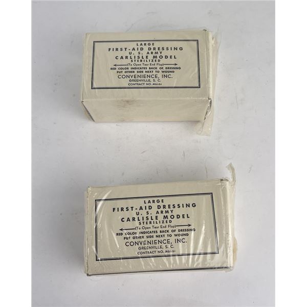 WW2 US 2 Large First Aid Dressings