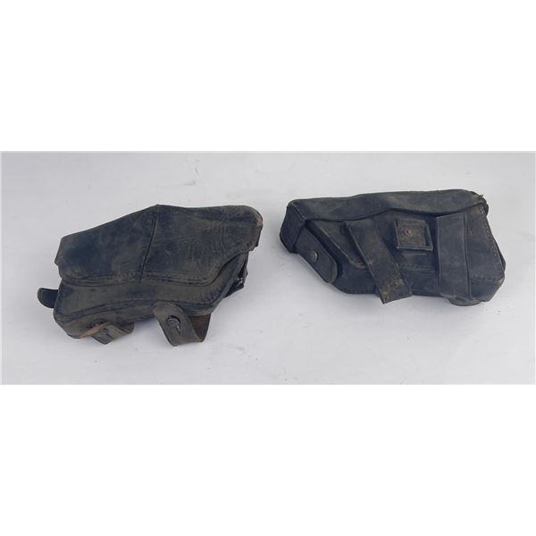WW1 Pair of Austrian Leather 8mm Pouches