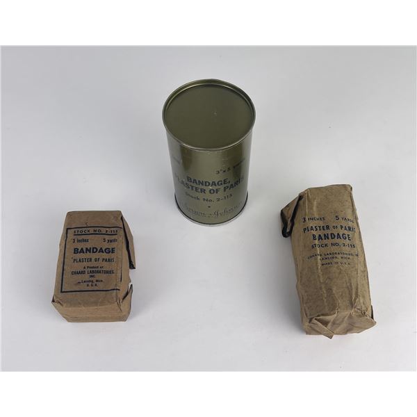 WW2 Plaster of Paris Bandages Leg Splint