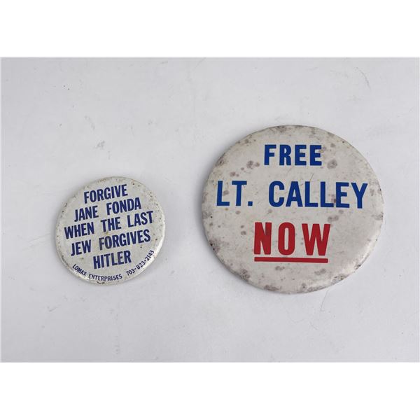 Vietnam Pro War Buttons