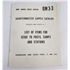 Image 1 : Quartermaster Supply Catalog QM 3-3