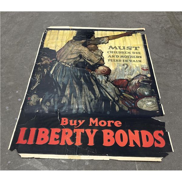 WW1 Must Children Die Liberty Bonds Poster