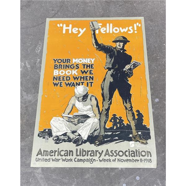 WW1 American Library Association Poster