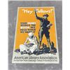 Image 1 : WW1 American Library Association Poster