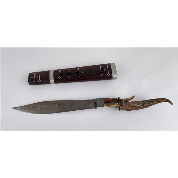 Cambodian Stag Handle Dagger Knife