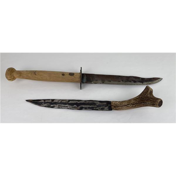 Pair of Montana Indian Reservation Made Knives