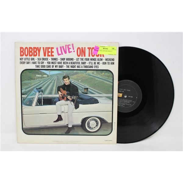 BOBBY VEE LIVE ON TOUR LP