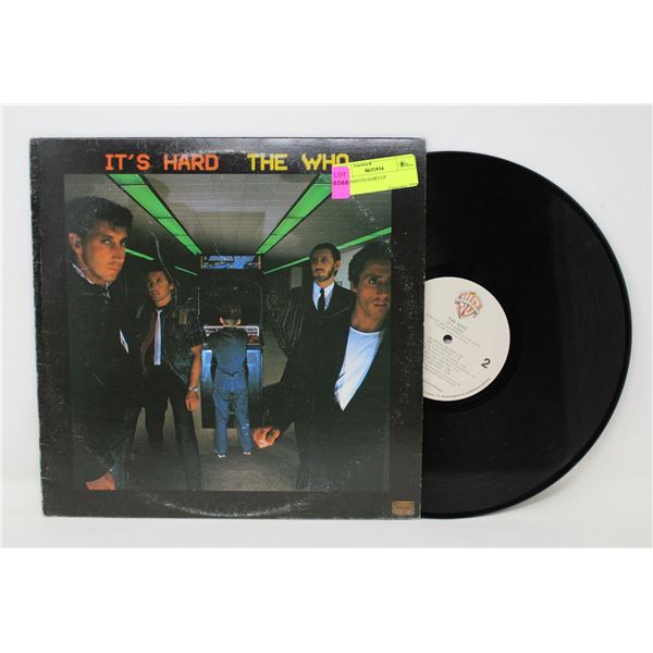 THE WHO ITS HARD LP