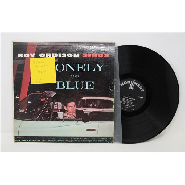 ROY ORBISON SINGS LONELY AND BLUE LP