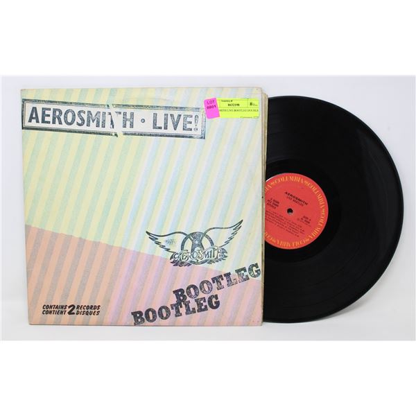 AEROSMITH LIVE BOOTLEG DOUBLE LP