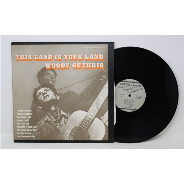 WOODY GUTHRIE THIS LAND IS YOUR LAND LP