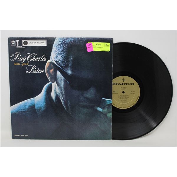 RAY CHARLES LISTEN LP