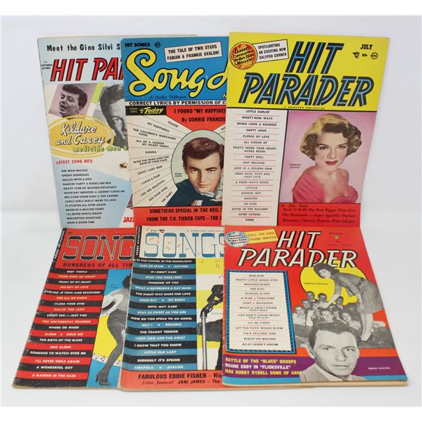 LOT OF 1950S HIT PARADER MAGAZINES