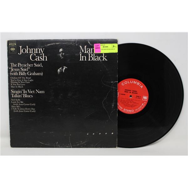 JOHNNY CASH MAN IN BLACK LP