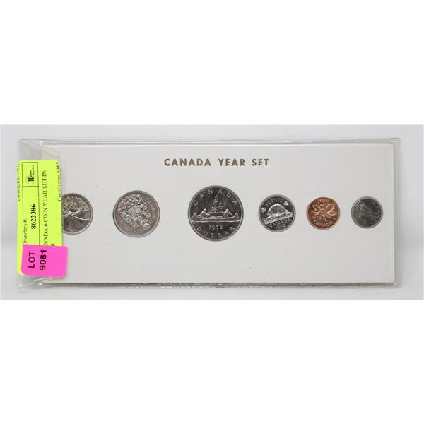 1972 CANADA 6 COIN YEAR SET IN HOLDER