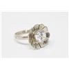 SOLID .925 SILVER CUBIC ZIRCONIA DIAMOND RING