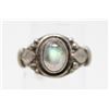 SOLID .925 SILVER MOONSTONE GEMSTONE RING