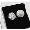 Image 1 : SILVER .925 STAMPED CZ DIAMOND EARRINGS