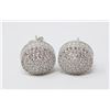 Image 1 : SILVER .925 STAMPED CZ DIAMOND EARRINGS