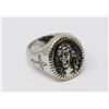 Image 1 : SIZE 10 .925 STAMPED SILVER JESUS CHRIST RING,