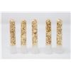 Image 1 : x5 VIALS FLLED WITH GOLD FOIL FLAKES