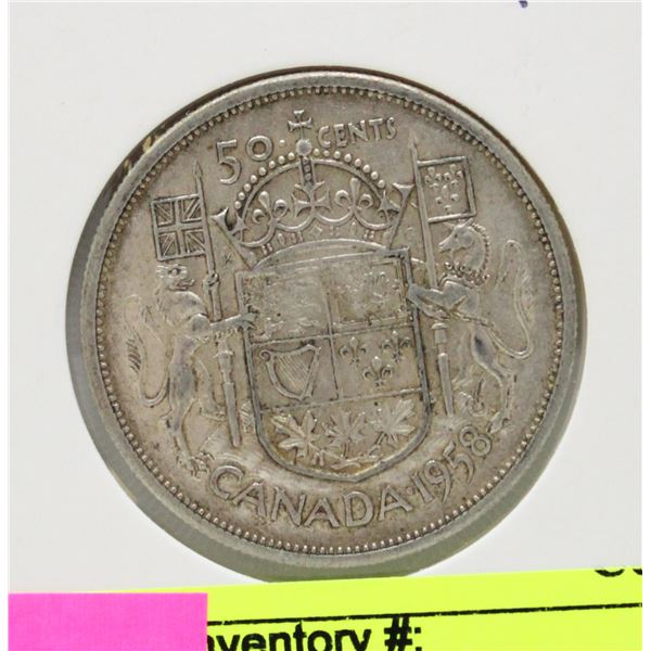 1958 CANADIAN SILVER DOLLAR