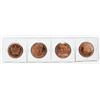 Image 1 : x4 SOLID .999 COPPER 1oz VARIOOUS THEMED ROUNDS