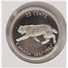 Image 1 : 1967 SILVER CANADA LYNX 25 CENT COIN, PL CAMEO