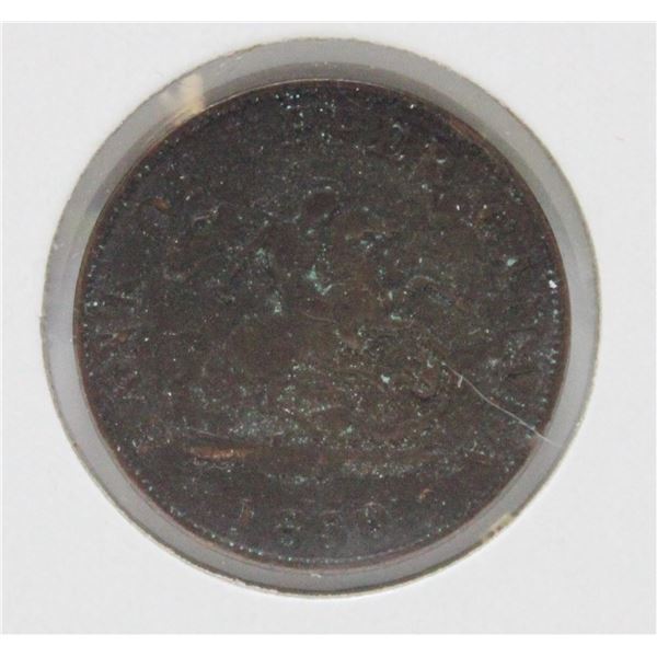 1850 BANK OF CANADA ONE HALF PENNY TOKEN