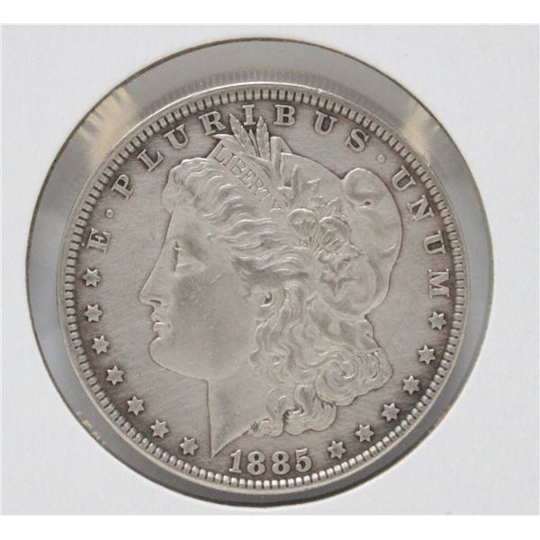 1885 SILVER USA MORGAN $1 DOLLAR COIN