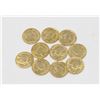 Image 1 : x10 LOT OF MEXICO GOLD PLATED MAXIMIILION COINS