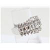 Image 2 : SIZE 7, .925 STAMPED SILVER CZ DIAMOND RING