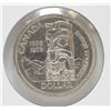 Image 1 : 1858-1958 SILVER CANADA TOTEM POLE $1 COIN