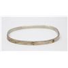 Image 1 : SOLID .925 SILVER BANGLE BRACELET, 17.0g