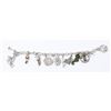 Image 1 : SOLID .925 SILVER MISC. CHARM BRACELET, 33.4g