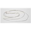 31" SOLID .925 SILVER NECKLACE BOX CHAIN STYLE