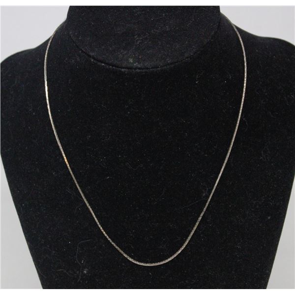 16" SOLID .925 SILVER NECKLACE CHAIN