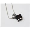 Image 2 : SOLID .925 SILVER GEMSTONE DESIGN PENDANT/CHAIN