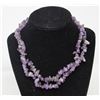 34" NATURAL AMETHYST GEMSTONE NECKLACE