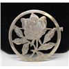 Image 1 : SOLID .925 SILVER ROSE BROACH