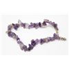 Image 1 : 34" NATURAL AMETHYST GEMSTONE BRACELET