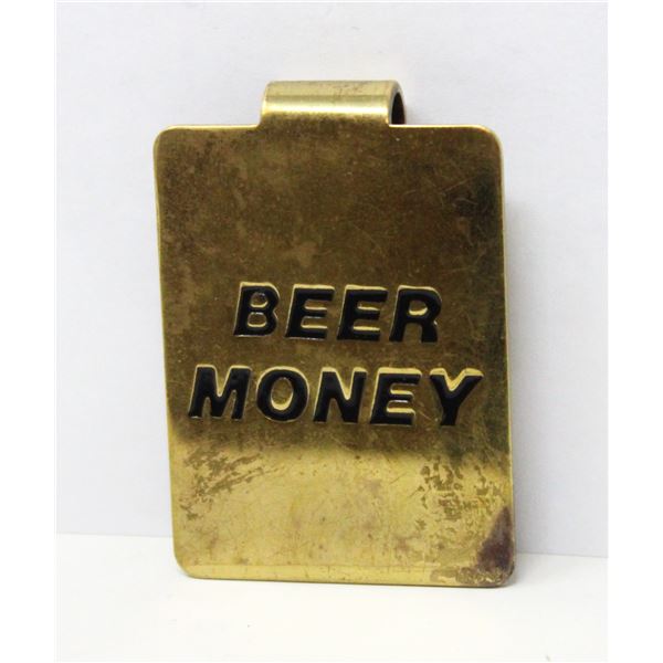 "BEER MONEY" PAPER MONEY CLIP