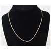 Image 1 : 15" SOLID .925 SILVER ROPE STYLE NECKLACE CHAIN