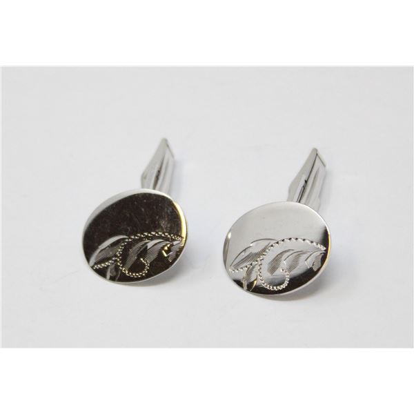 SOLID .925 SILVER ARAMIS CUFFLINKS, 9.68g