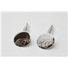 Image 1 : SOLID .925 SILVER ARAMIS CUFFLINKS, 9.68g