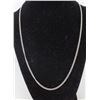 Image 1 : 20" SOLID .925 SILVER CHAIN NECKLACE 10.2 GRAMS