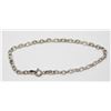 Image 1 : SOLID .925 SILVER CHAIN LINK STYLE BRACELET, SMALL