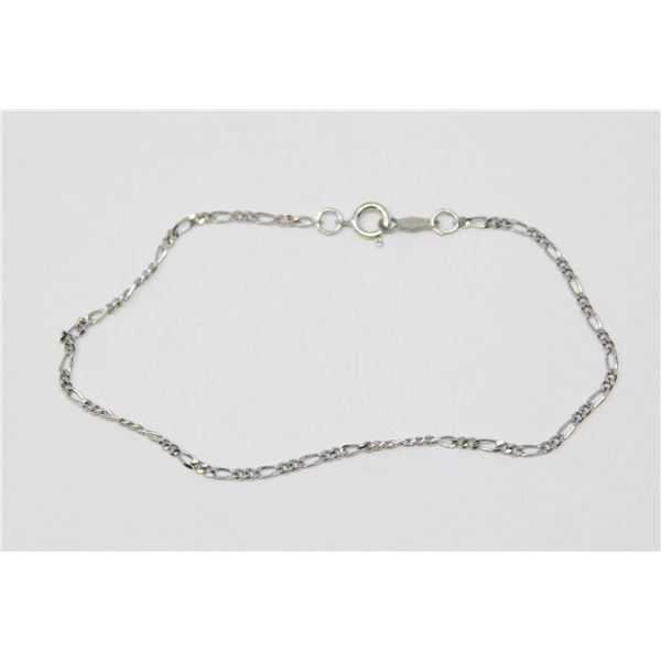 SOLID .925 SILVER CHAIN LINK STYLE BRACELET, SMALL